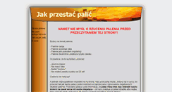 Desktop Screenshot of jakprzestacpalic.pl